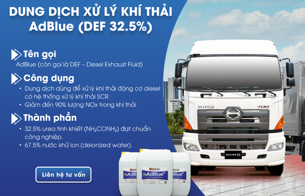 AdBlue Trên Xe Hino