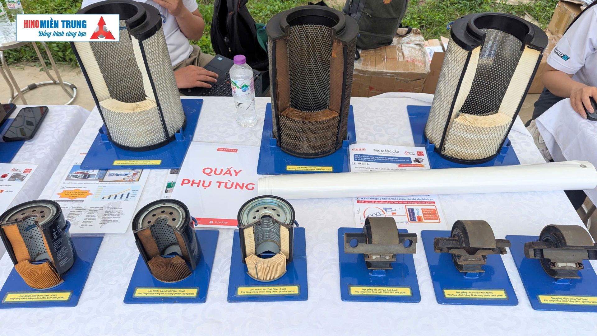 Các loại phụ tùng Hino trong sự kiện