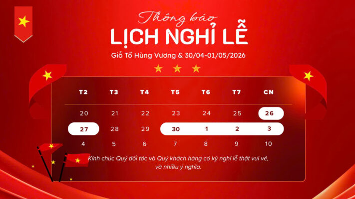 Thông báo lịch nghỉ lễ 2026