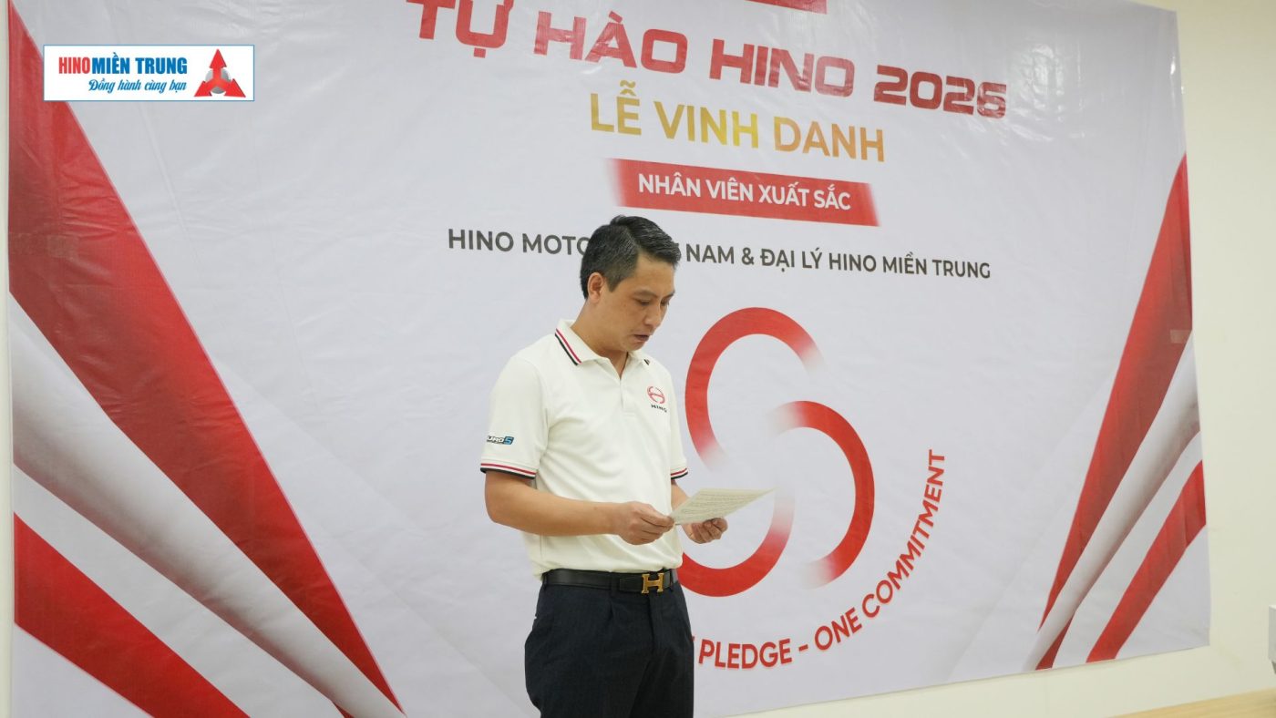 Đại Diện Từ Hino 3S Miền Trung Tham Dự Phát Biểu