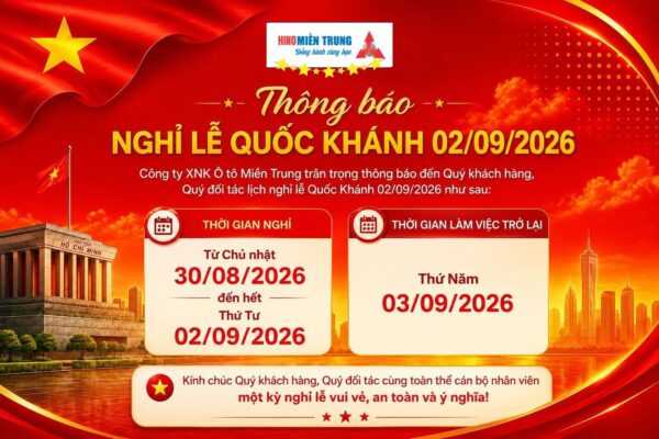 thông báo lịch nghỉ lễ 2 9 2026